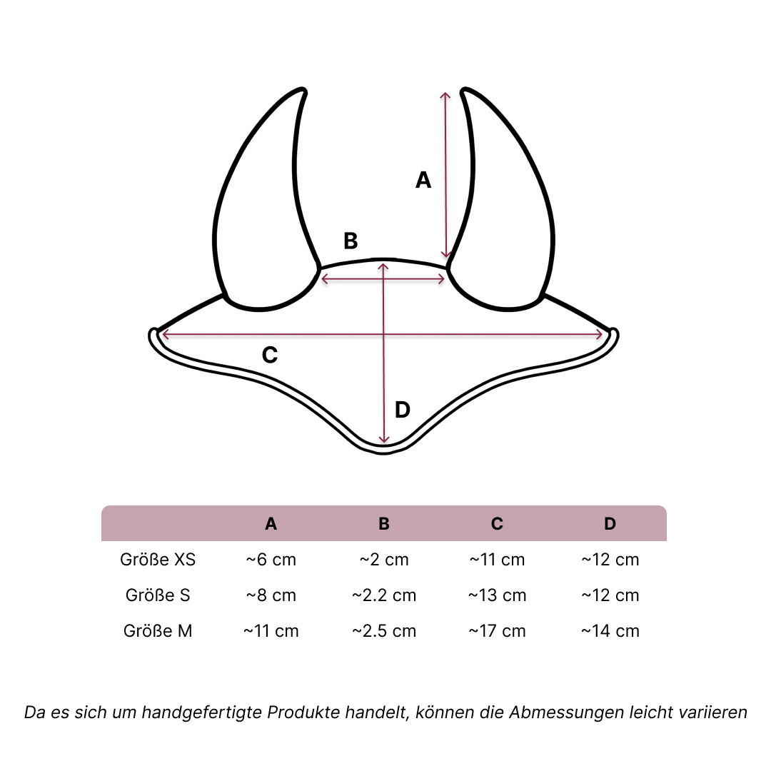 Size guide – Ear Bonnet XS – DE