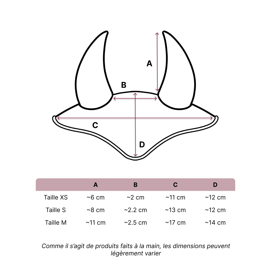 Size guide – Ear Bonnet XS – FR