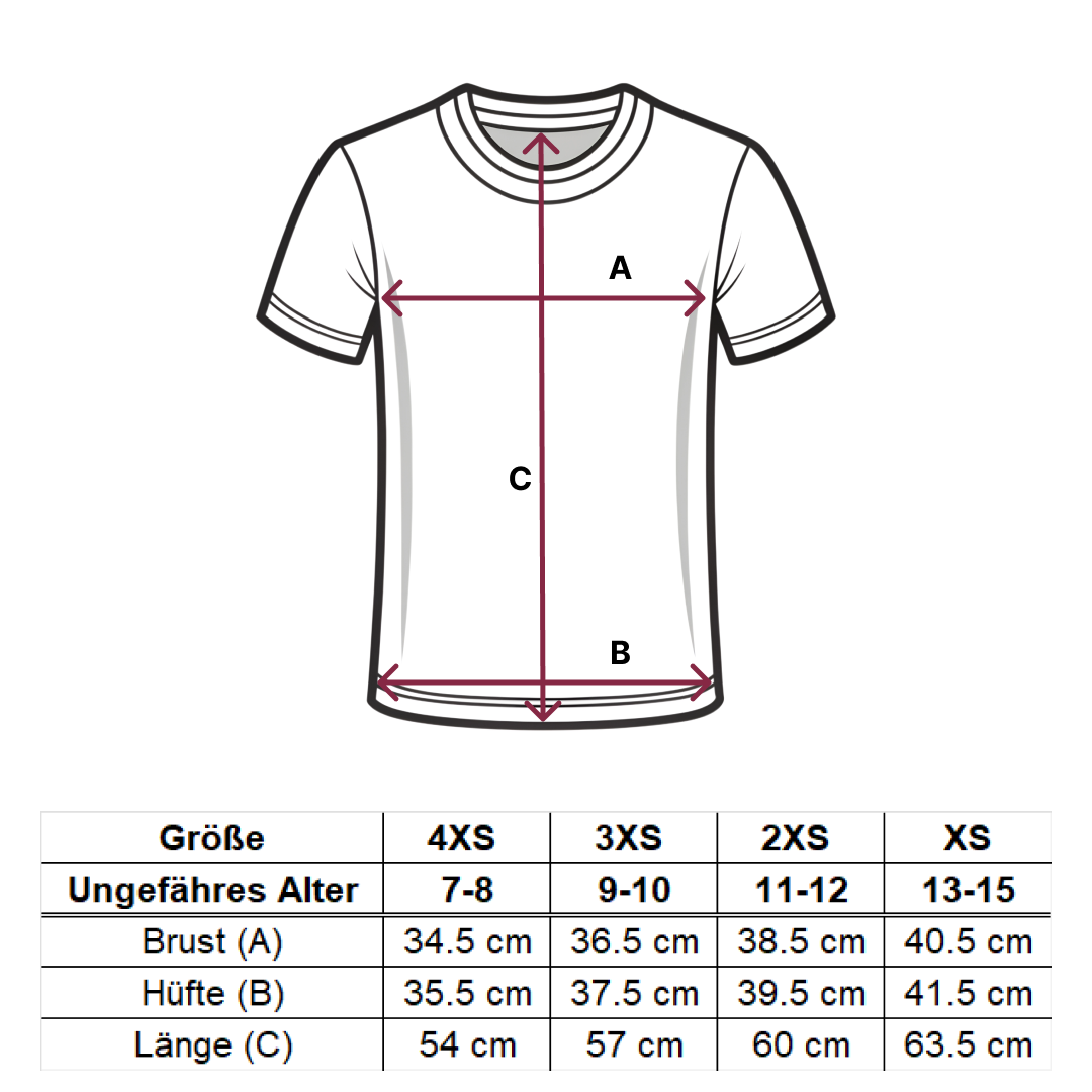 Size guide – Triko Bílé – DE
