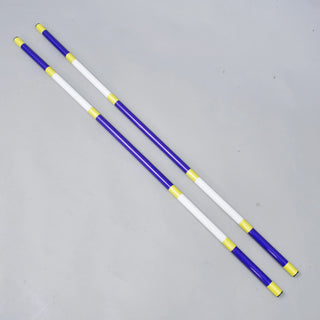 Perche de saut bleu-blanc 2 pcs