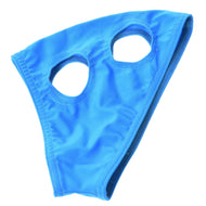 Die Hobby Horse LarDen "Maske ohne Ohren Sky" ist eine leuchtend blaue, dehnbare, waschbare Maske mit zwei ovalen Ausschnitten, entwickelt für Komfort und Schutz deines Hobby Horse.