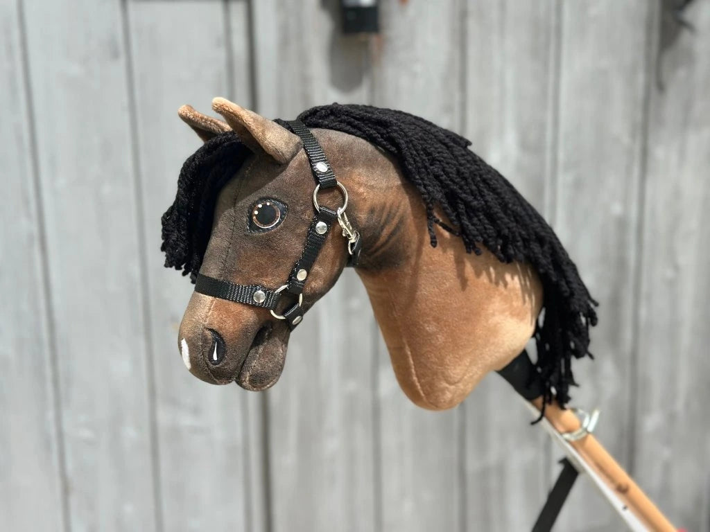 Hobby Horse Little Girl avec licol noir