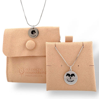 Collier avec pendentif Hobby Horse en acier inoxydable chirurgical