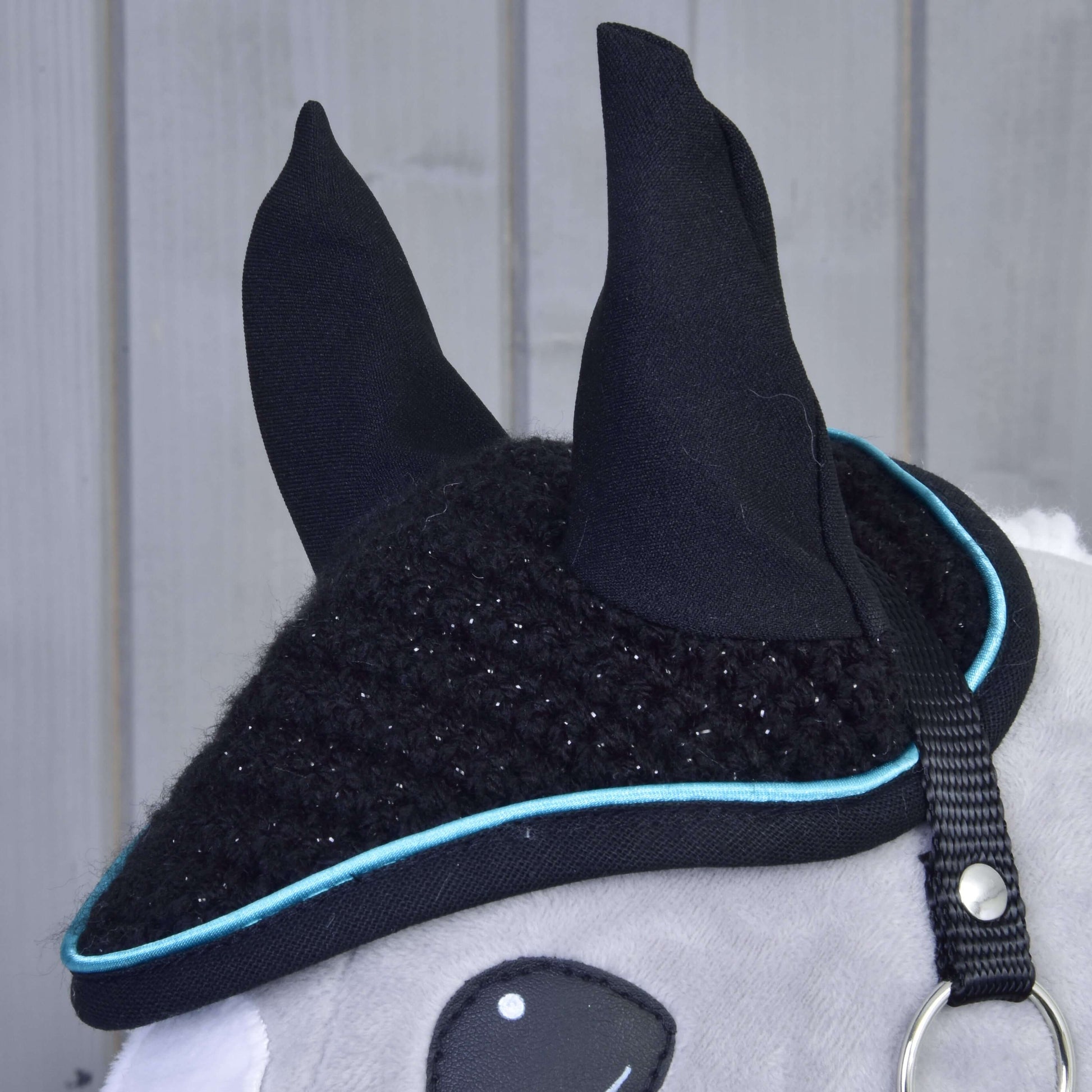 Ohrenkappe gehäkelt Blackie