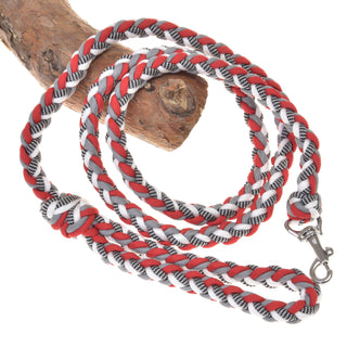 Hobby Horse - Braided lead rope red white