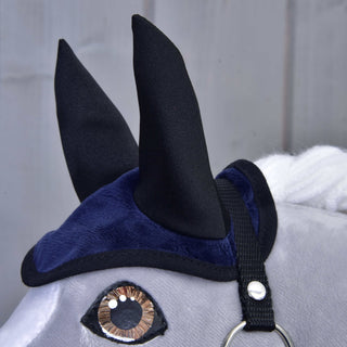 Ensemble Bleu Foncé (bonnet d'oreille + couverture)