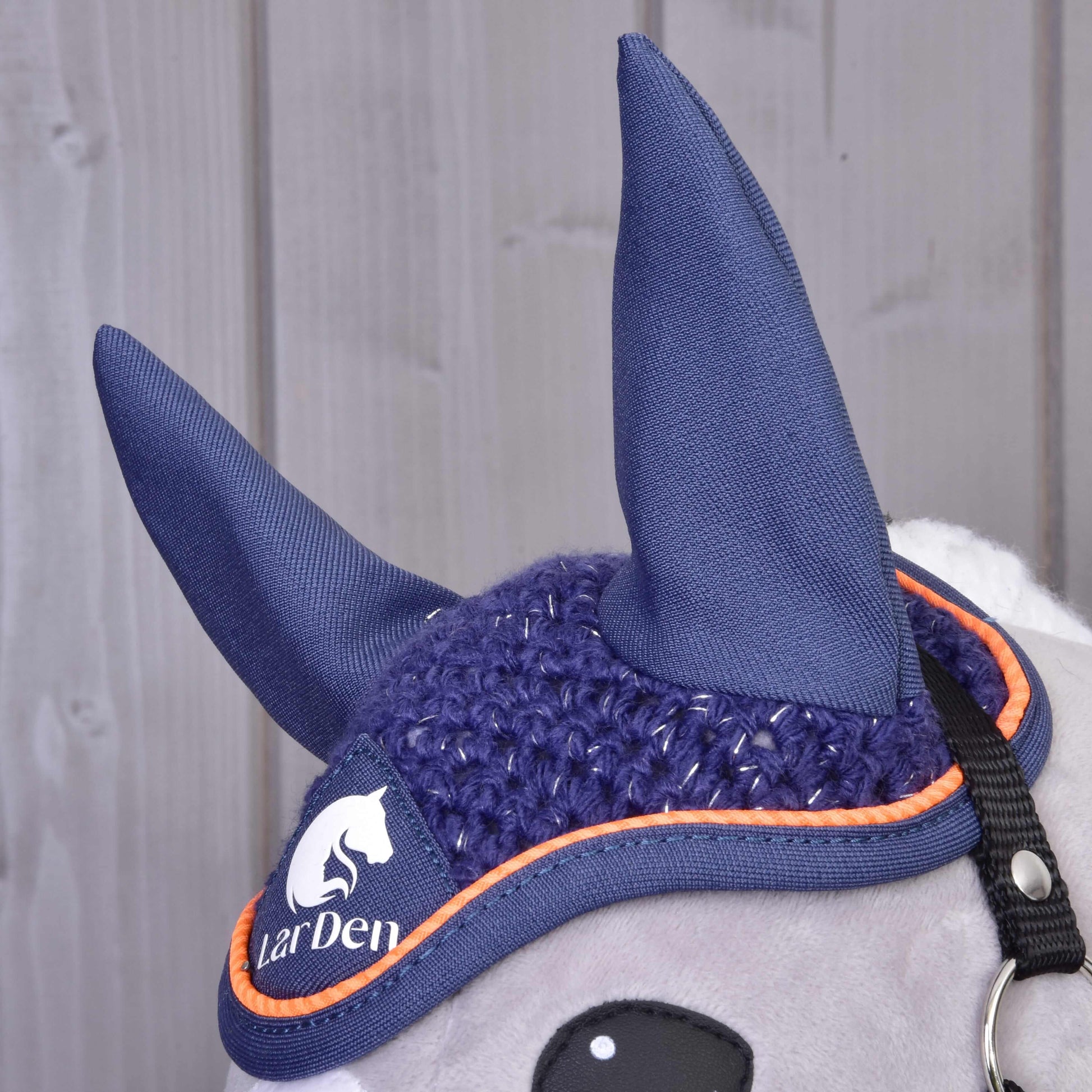 Bonnet d’oreilles au crochet Bleu Sport