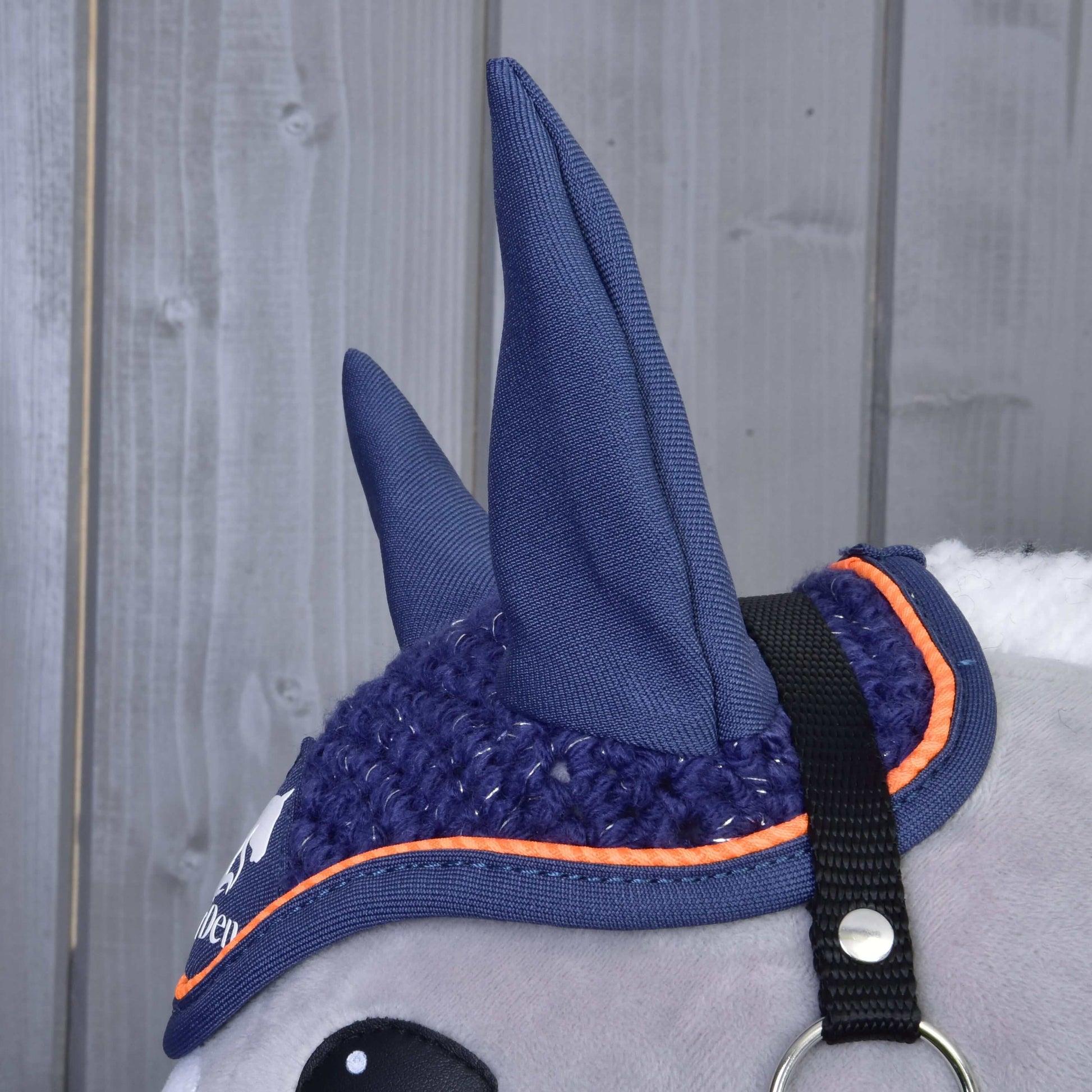 Bonnet d’oreilles au crochet Bleu Sport