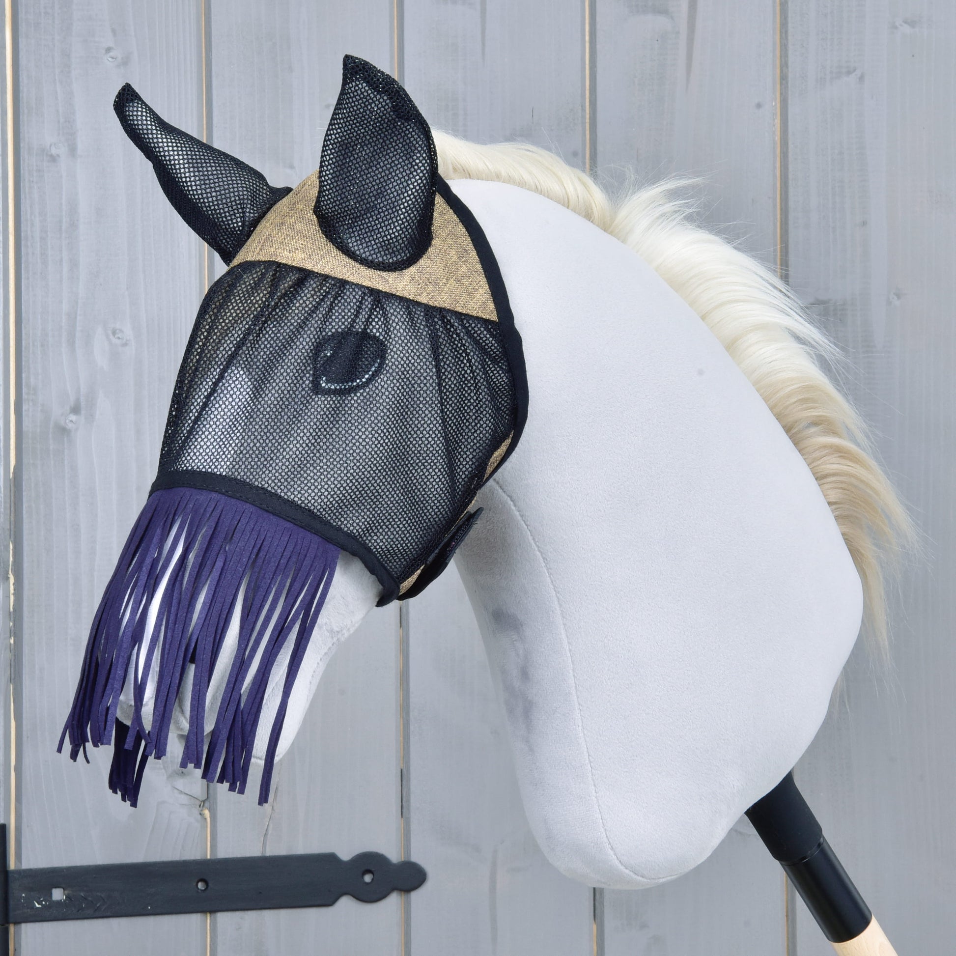 Masque anti-mouches De Luxe Gris