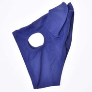Maske LarDen von Hobby Horse LarDen mit Ohrschlaufe und konturierter Passform in Blau, flach liegend vor weißem Hintergrund.