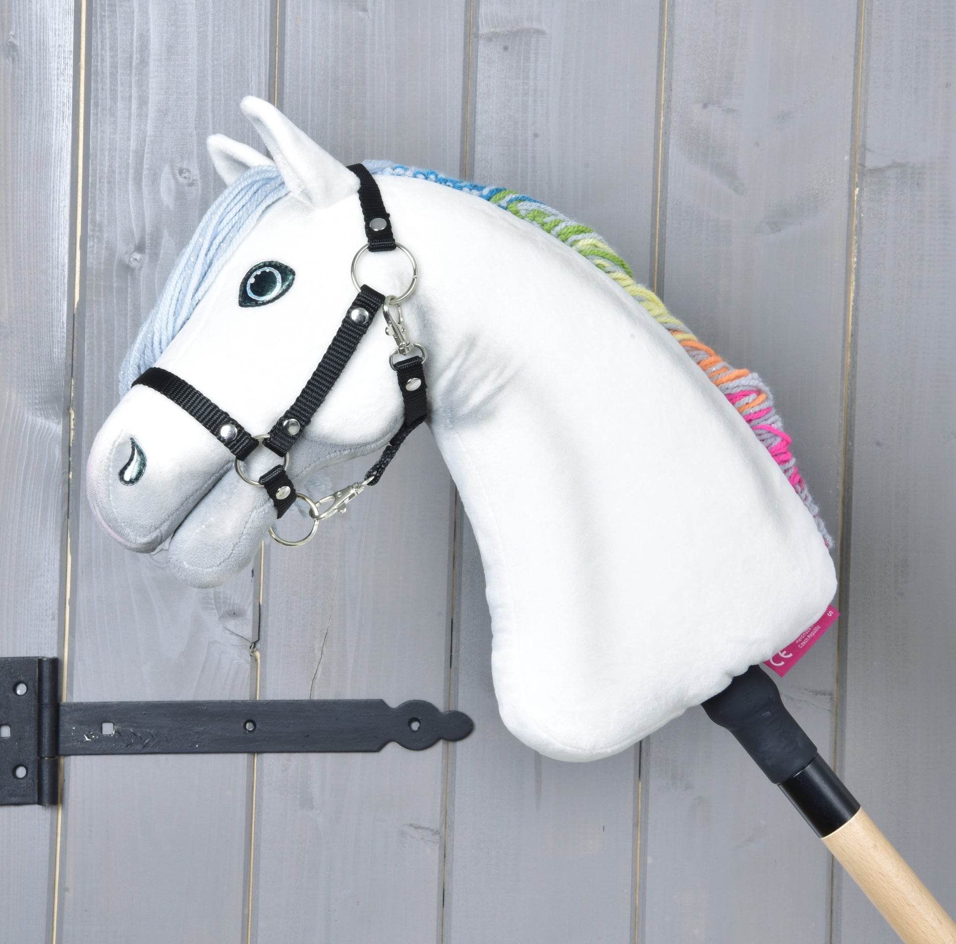 Hobby Horse Rainbow avec licol bleu