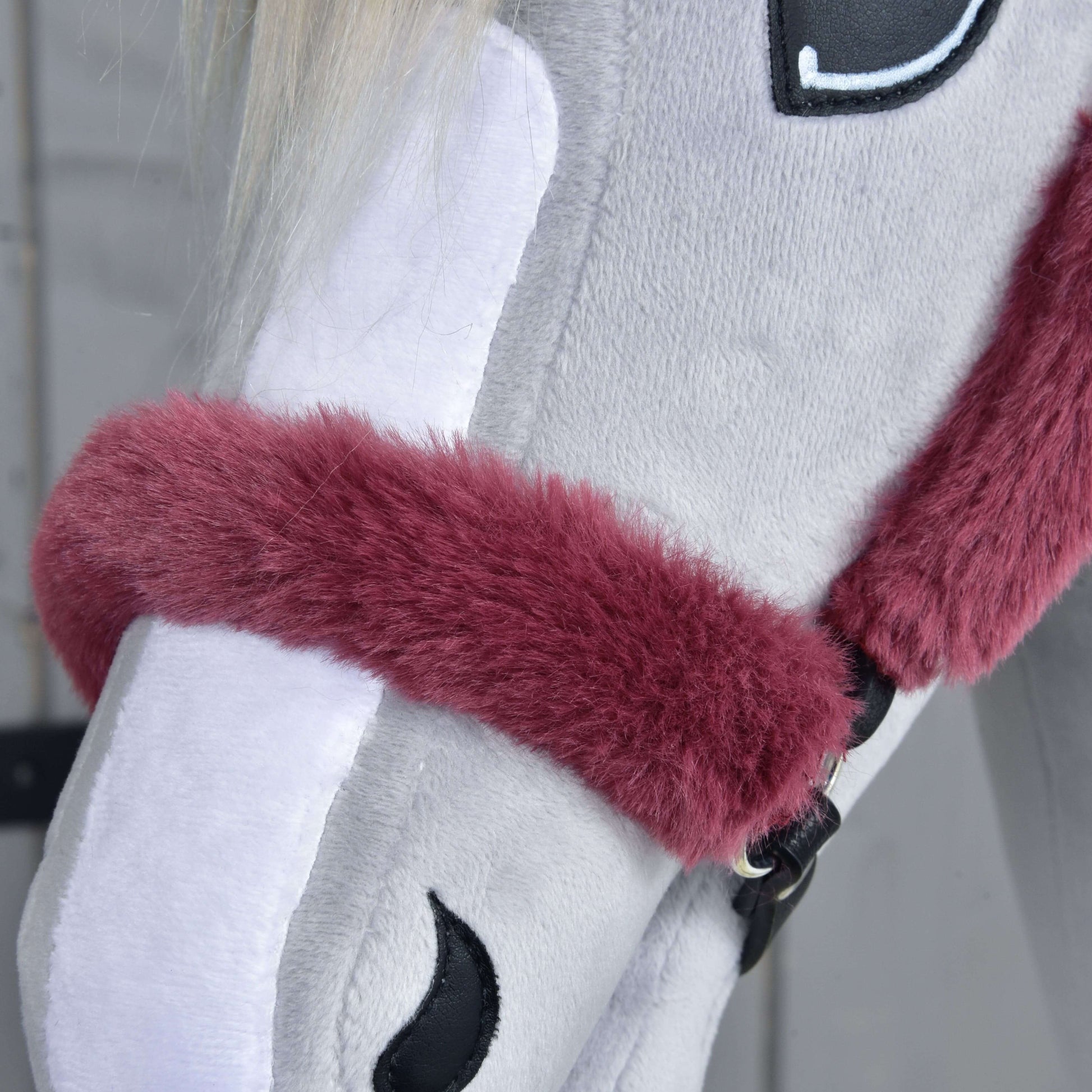 Licol en fourrure Teddy Marron bordeaux