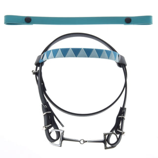 Bride avec 2 bandeaux turquoise (Taille M)