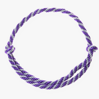 Cordéo rayé lilas