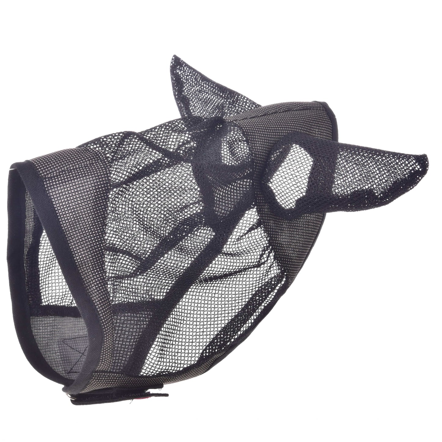 Masque anti-mouches De Luxe Gris de Hobby Horse LarDen, masque lavable avec couvre-oreilles, offrant une protection contre les insectes pour votre Hobby Horse tout en assurant visibilité et circulation de l’air.