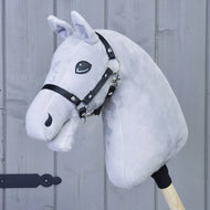 The "Build your horse" by related_to_12441055625556 features a light grey hobby horse with a white yarn mane and black harness on a wooden stick—ideal for imaginative play and custom creation.