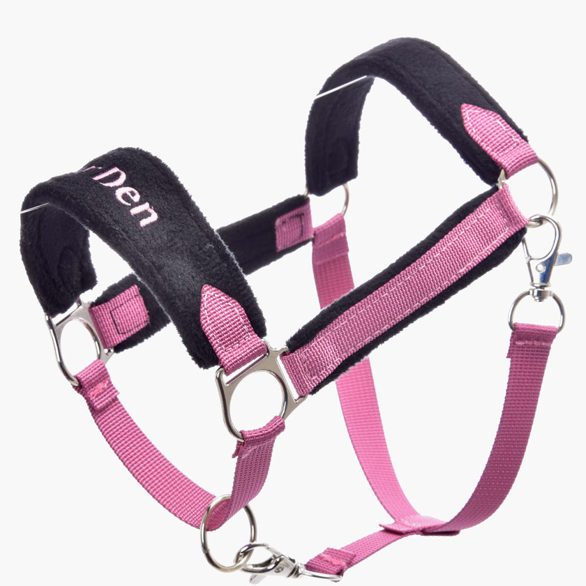 Licol en fourrure LarDen rose