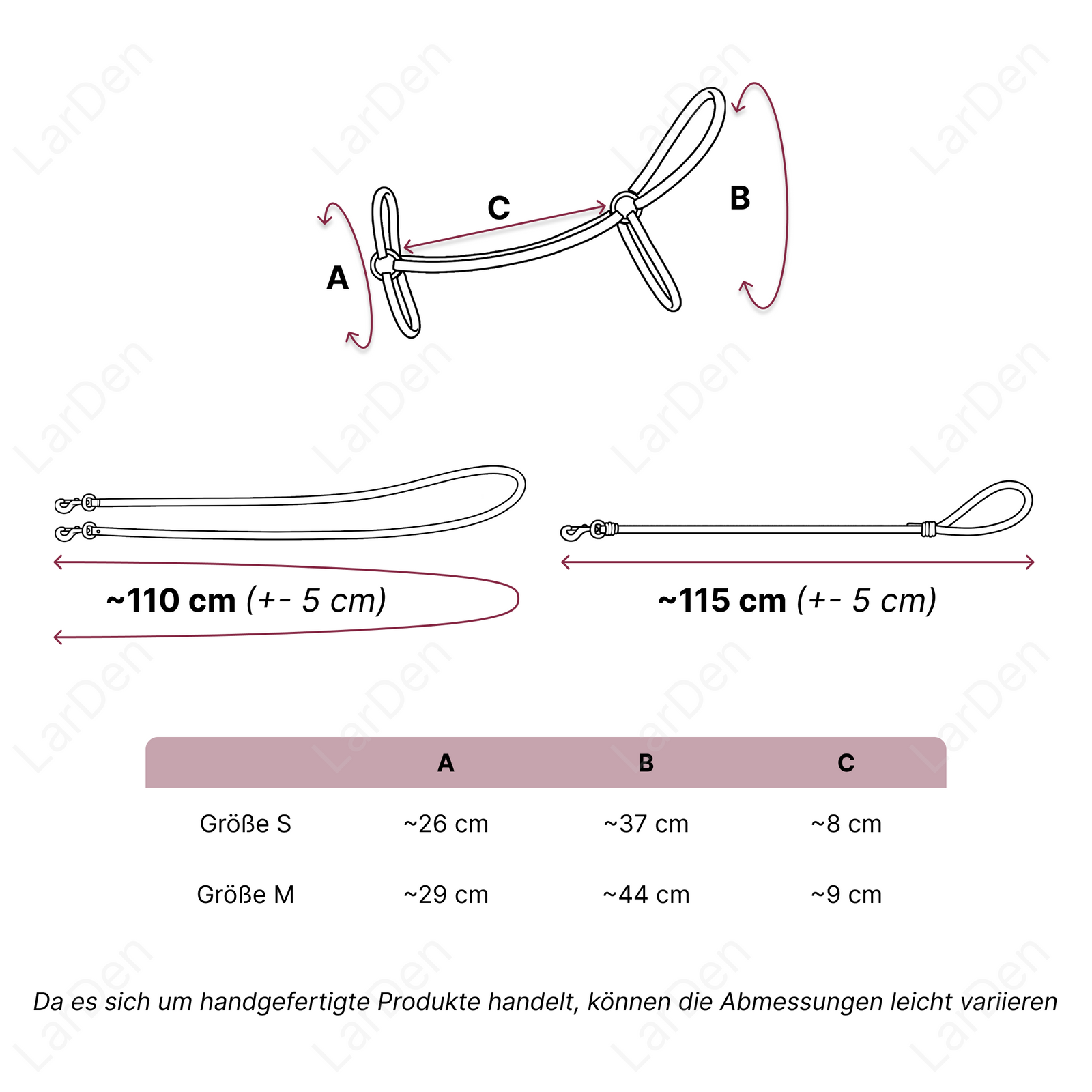 Size guide – Perfect Combination – DE