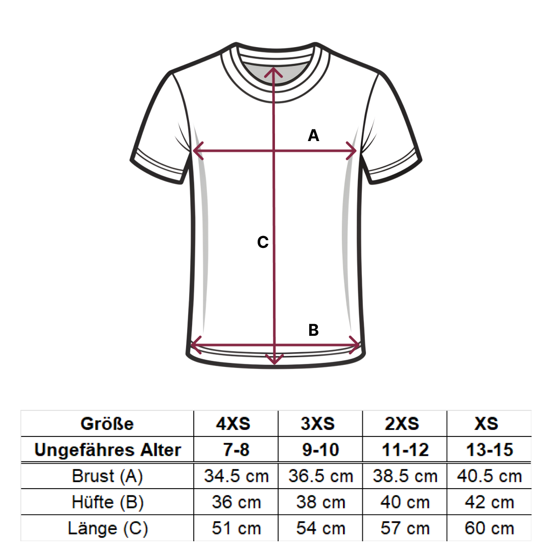 Size guide – Triko Černé – DE