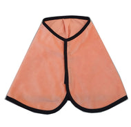 The Blanket Peach by Hobby Horse LarDen is a triangular orange cloth blanket featuring black trim on the edges and a front Velcro closure.