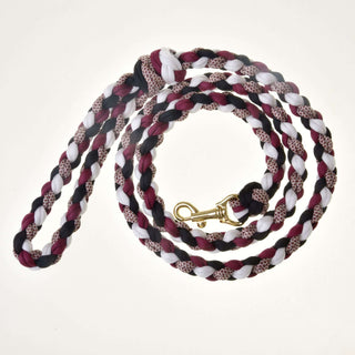 Hobby Horse - Cordelette tressée noir/blanc/bordeaux