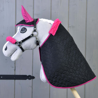 Ensemble Thermo Pinkie (bonnet d'oreilles + couverture + licol avec fourrure)