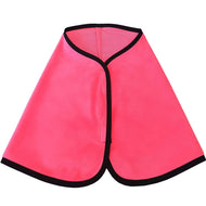 The Hobby Horse LarDen Blanket Neon Rose (size M) is a bright pink cape with black trim and a simple front closure, shown laid flat on a white background.